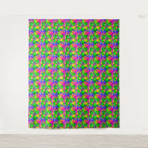 "BIG DESIGN GREEN BLUE RED MIXED COLOURS