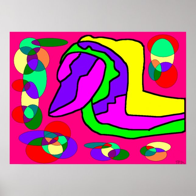 Big design poster print vivid colors (Front)