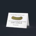 Big dill birthday card<br><div class="desc">The perfect card for the pickle pun loving people in your life</div>