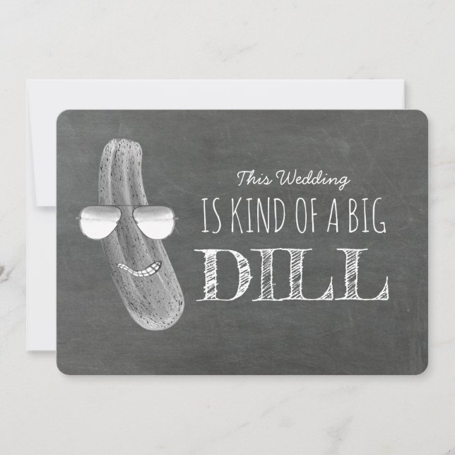 Big Dill Funny Bridesmaid Proposal Invitation (Front)