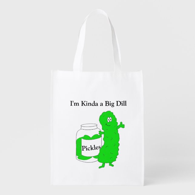 "Big Dill"   Grocery Bag (Front)