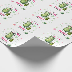 Big Dill Pickle Girl Birthday Any Age Wrapping Paper