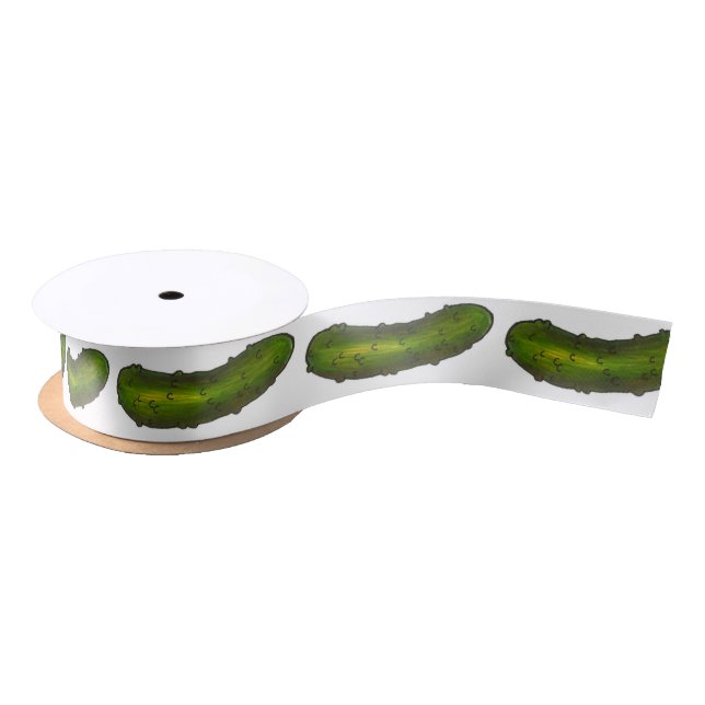 Big Dill Pickle Green Pickles Ribbon (Spool)