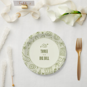 Big Dill Pickle Paper Plate