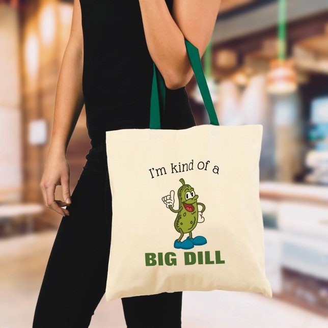 Big Dill Pickle Pun Budget Tote Bag (Creator Uploaded)
