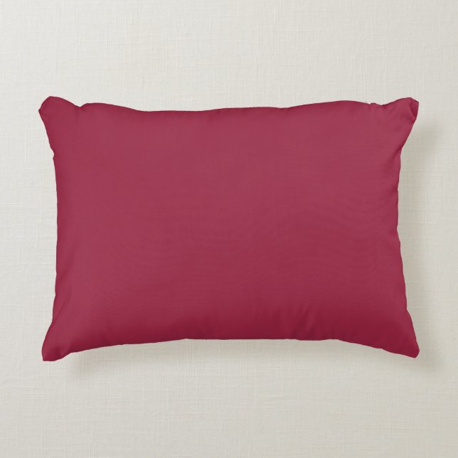 Big dip o’ruby  (solid color) accent pillow (Front)