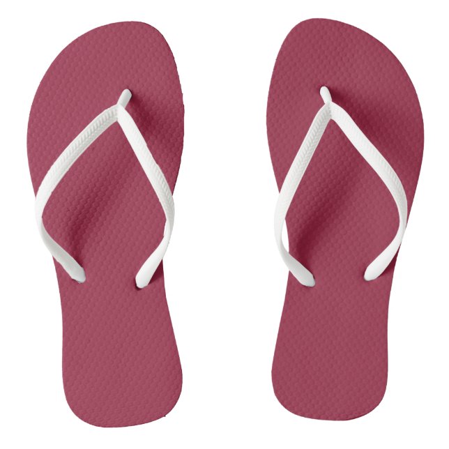 Big dip o’ruby  (solid color) flip flops (Footbed)