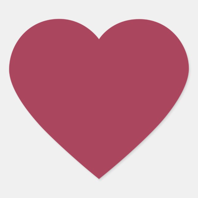Big dip o’ruby  (solid color) heart sticker (Front)