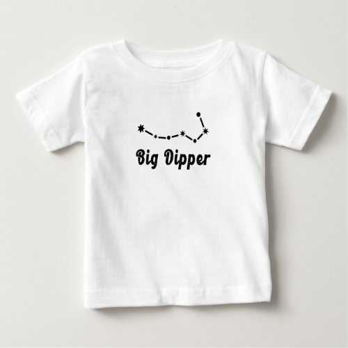 Big Dipper Constellation Ursa Major Baby T_Shirt
