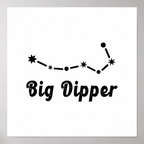 Big Dipper Constellation Ursa Major Poster