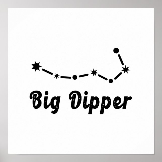 Big Dipper Constellation Ursa Major Poster (Front)