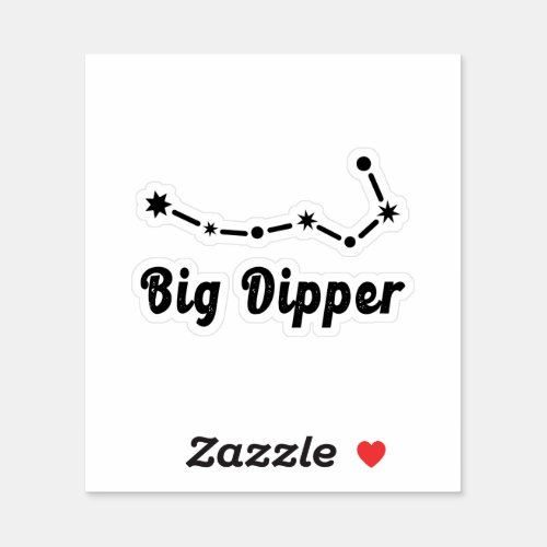 Big Dipper Constellation Ursa Major Sticker