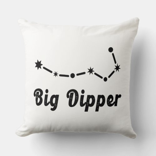 Big Dipper Constellation Ursa Major Throw Pillow