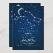 Big Dipper Star Gazing Constellation Baby Shower Invitation (Front/Back)
