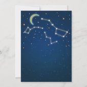 Big Dipper Star Gazing Constellation Baby Shower Invitation (Back)