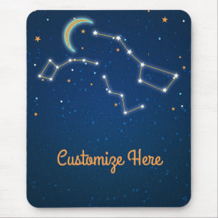 Big Dipper Star Gazing Constellation Celestial Mouse Pad
