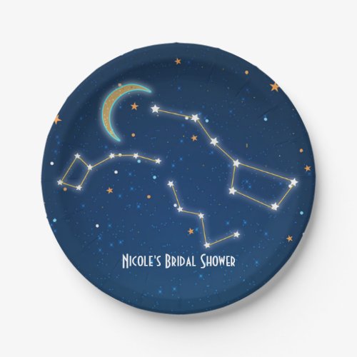 Big Dipper Star Gazing Constellation Celestial Paper Plates