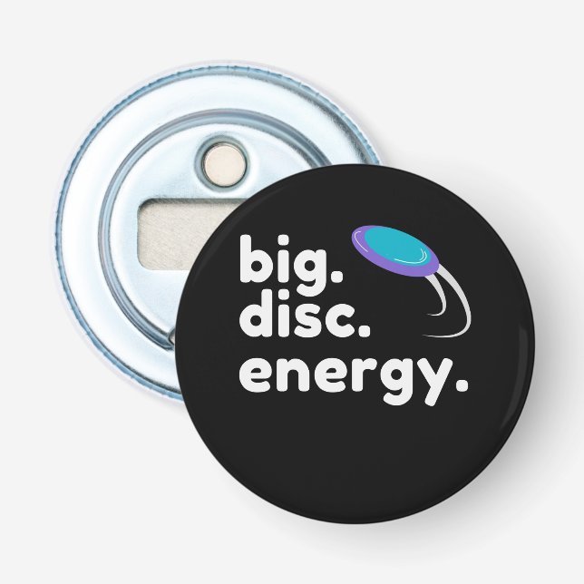 big. disc. energy. (light) Classic T-Shirt Bottle Opener (Front)