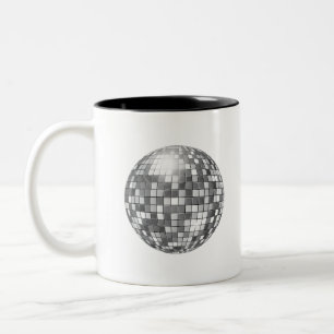 big disco ball Two-Tone coffee mug