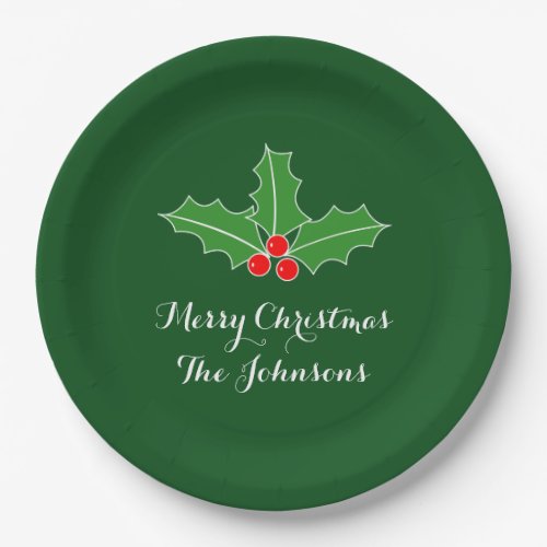 Big disposable Christmas plates for dinner party