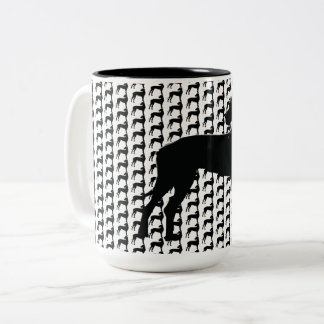 Big Dog , Black Dane Two-Tone Coffee Mug