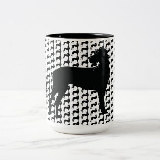 Big Dog , Black Dane Two-Tone Coffee Mug