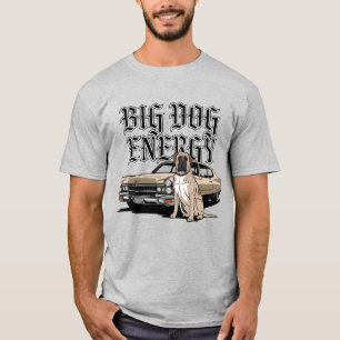 Big Dog Energy Mastiff with Classic Car T-Shirt