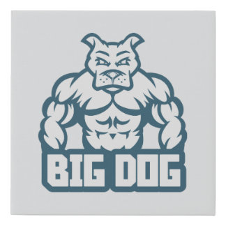Big Dog Faux Canvas Print