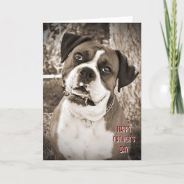 Big Dog Happy Father's Day Card