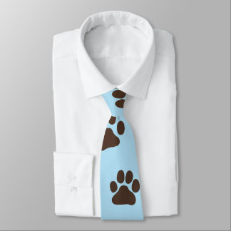 Big Dog Paw Prints Novelty Dog Lover's Neck Tie