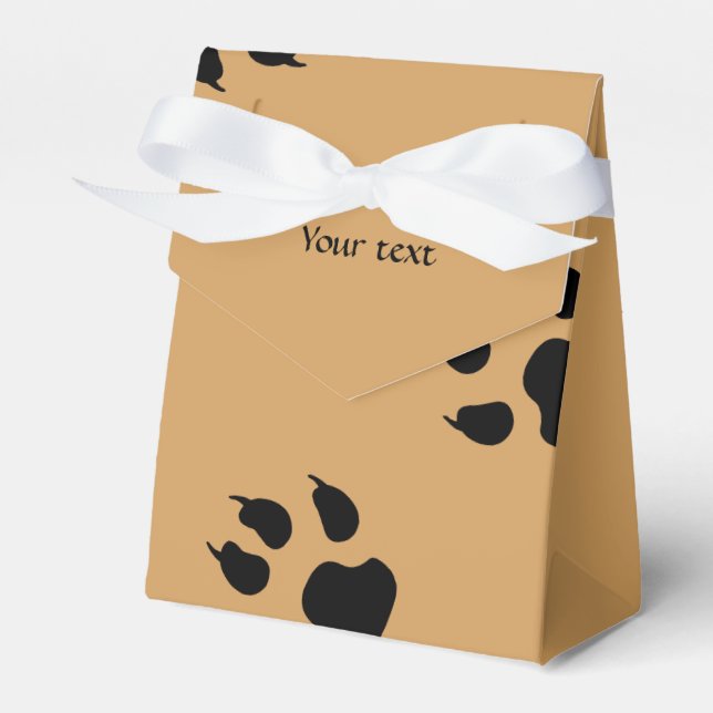 Big Dog Prints Favor Boxes (Front Side)