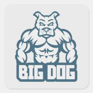 Big Dog Square Sticker