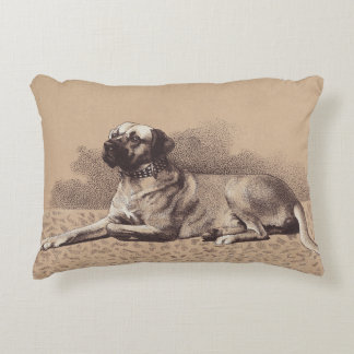 Big Dog Vintage Image Add A Name Kennels Accent Pillow