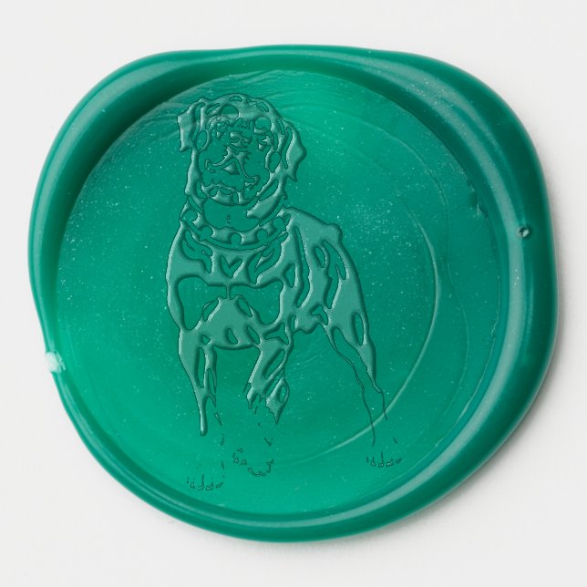 BIG DOG wax seal sticker - cards and gifts  (Front)