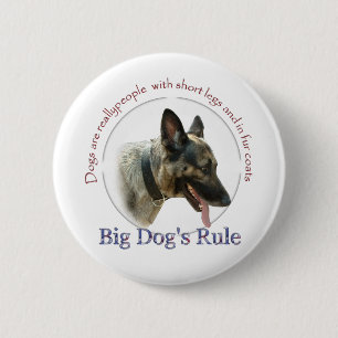 Big Dog's Rule Pinback Button