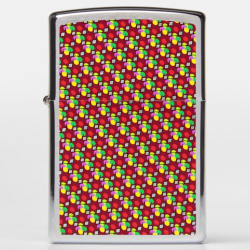 BIG DOT COLORS IN A PATTERN FAIRLY BRIGHT     Case Zippo Lighter