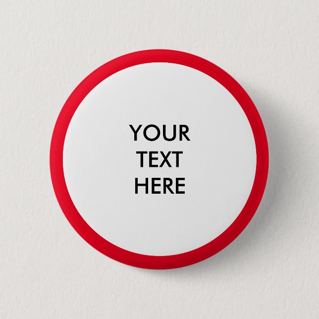 Big Dot white + your backg. & ideas Pinback Button (Front)