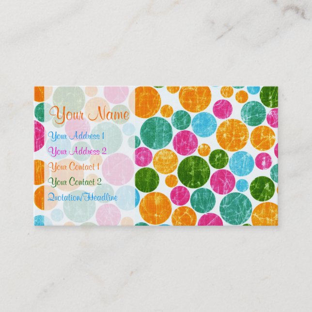 Big Dots Business Card (Front)
