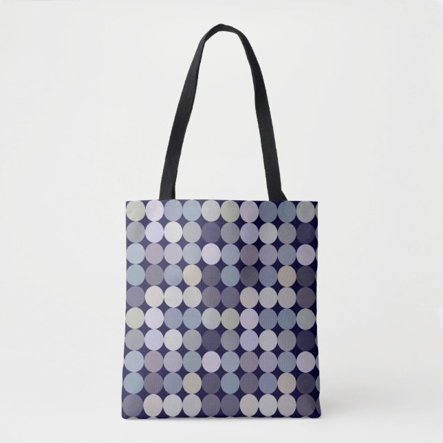 big dots geometric pattern tote bag (Front)