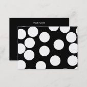 Big Dots in Black and White. Business Card (Front/Back)
