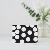 Big Dots in Black and White. Business Card (Standing Front)