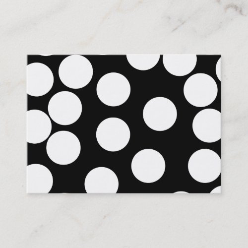 Big Dots in Black and White. Business Card Templates