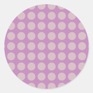 Big Dots - Lilac Classic Round Sticker