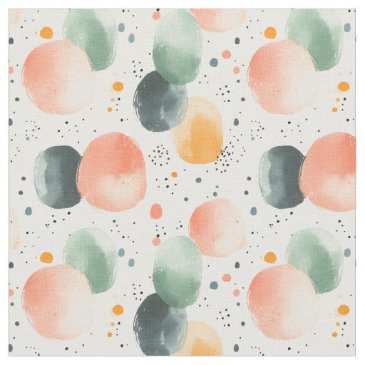 Big Dots & Little Dots on Off-White Fabric
