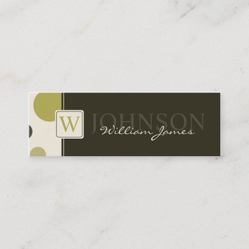Customizable Big Dots Skinny Business Card