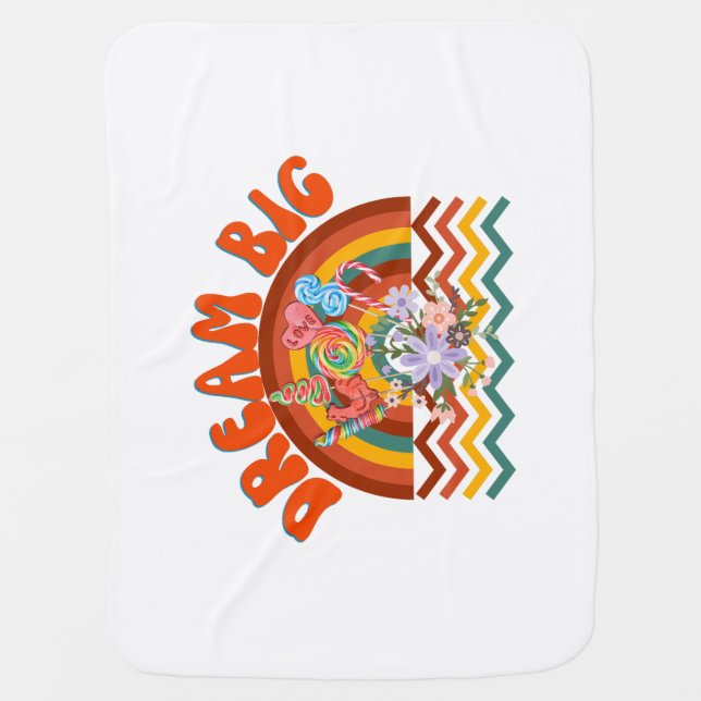 Big Dream Funny Design Baby Blanket (Front)