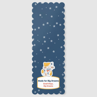 Big Dreams Cat Bookmark – Cute Starry Night