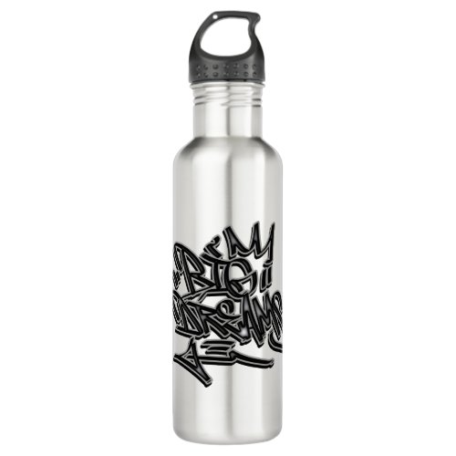 Big_Dreams_Graffiti_Tag Stainless Steel Water Bottle