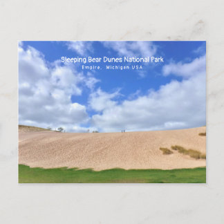 BIG DUNE BLUE SKY/SLEEPING BEAR DUNE NATIONAL PARK POSTCARD