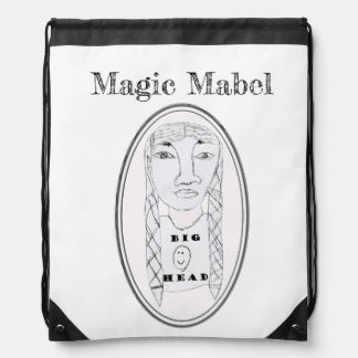 Big Ead Face (Magic Mabel) Drawstring Bag